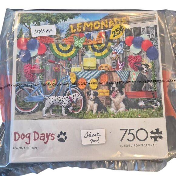 Buffalo Games Dog Days Lemonade Pups 750 pc Jigsaw Puzzle - Picture 6 of 13